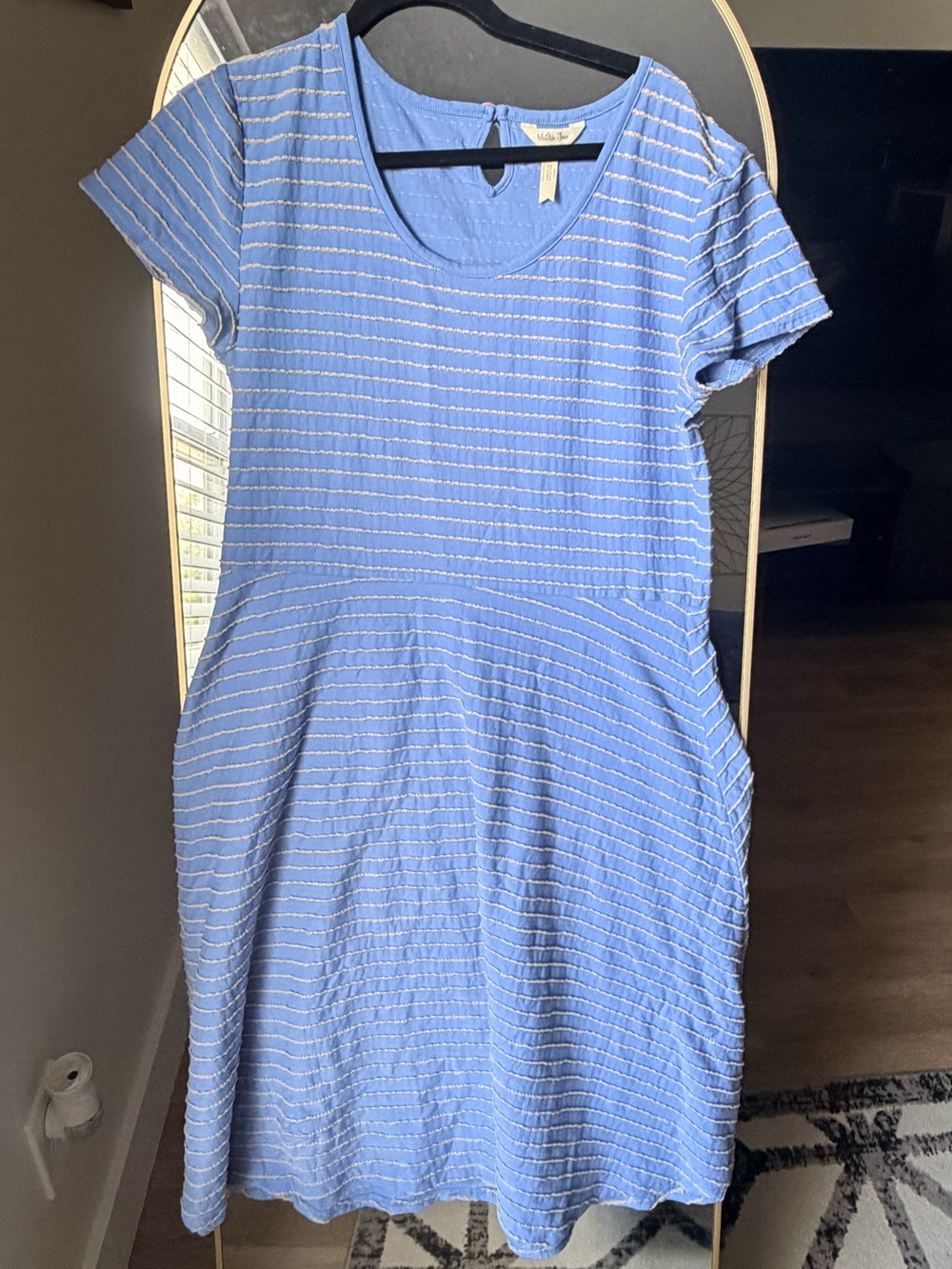 Matilda Jane Light Blue Striped Scoop Dress